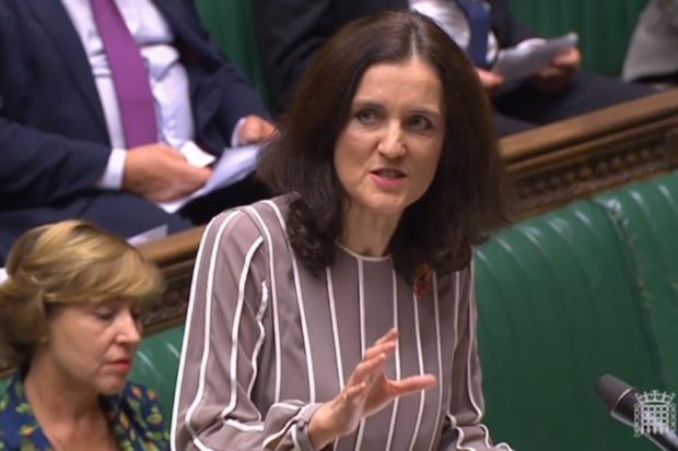 Environment secretary Theresa Villiers and DEFRA minister Rebecca Pow presented the Environment Bill in parliament yesterday. Photograph: Parliament