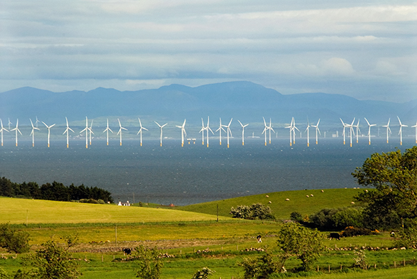 Offshore wind farm in Scotland
