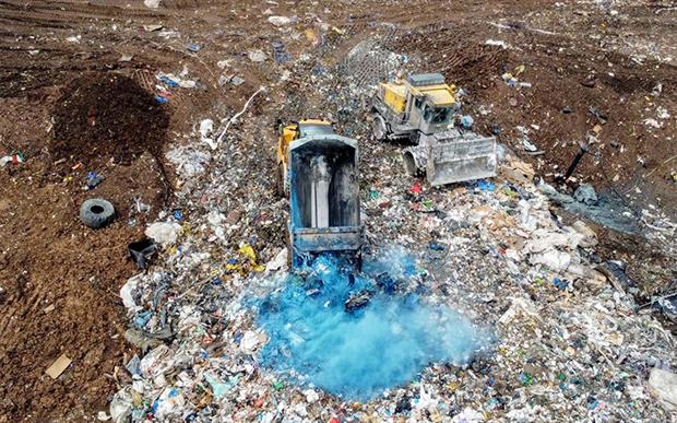 The proposals came in the same week that a report linked hydrogen sulphide emissions from the site to higher than expected death rates from respiratory diseases. Photograph: Stop the stink