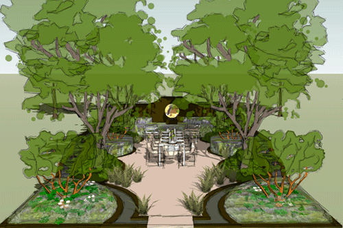 Richard Miers' garden for the Gardening World Cup 2012 - image: Richard Miers