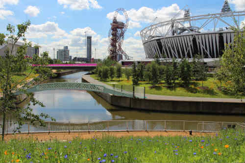 Olympic Park design by LDA Design and Hargreaves, lead landscape architect and masterplanner - image: Peter Neal