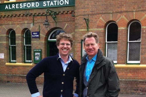 The Watercress Company MD Tom Avery (left) with presenter Michael Portillo - image: The Watercress Company