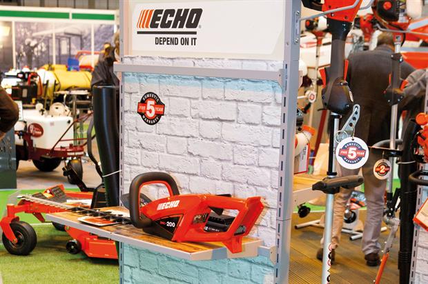 Echo has joined the Li-ion market with a range of 50V equipment including hedge trimmer, brushcutter and power blower - image: HW
