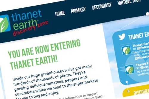 The new Thanet Earth DIscovery Zone website