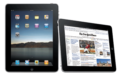 The lightweight and portable iPad can be used in portrait or landscape and has a good battery life too
