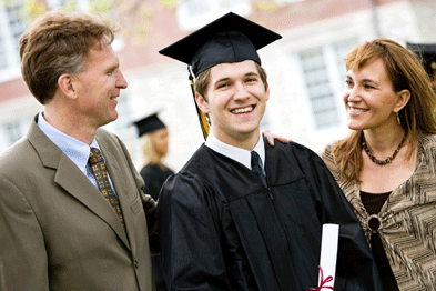 More and more children are relying on their parents to fund key stages of their lives, such as university (Photograph: Istock)