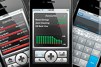 Enter transactions on iPhone, then synchronise to the iMac at home (Image: iggsoftware.com)