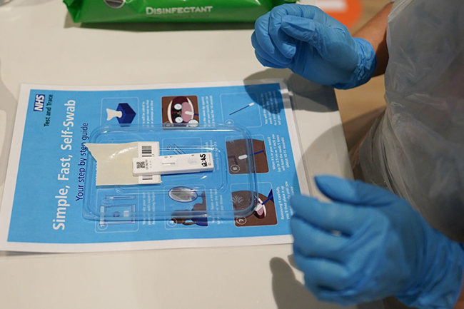 Lateral flow tests used during a community testing pilot (Photo: Ian Forsyth/Getty Images)
