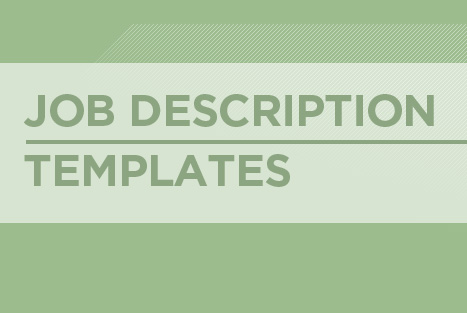 Templates for general practice job descriptions