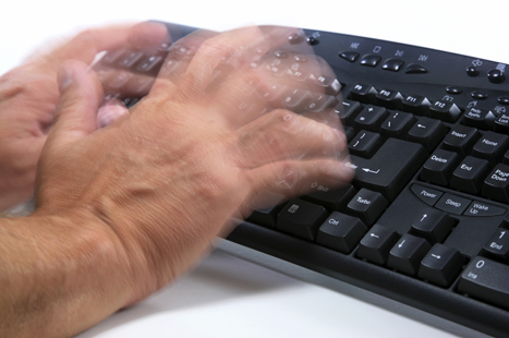 An average GP or secretary types 40 to 50 words a minute and we speak three times faster than we type