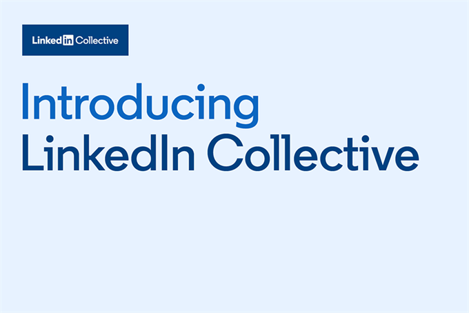 Text reading "Introducing LinkedIn Collective"