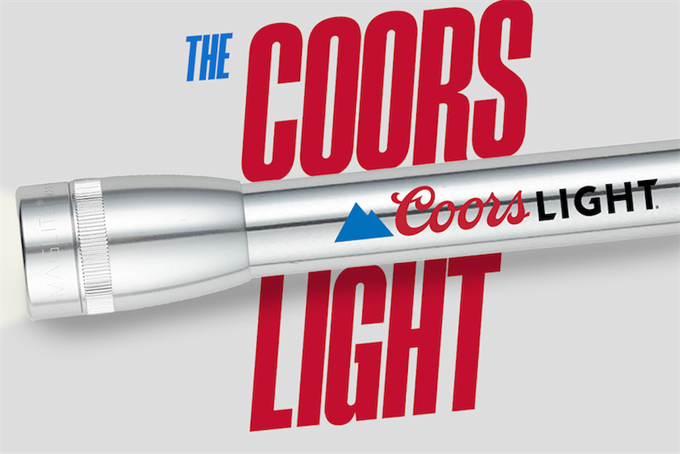 Coors Light branded Flashlight