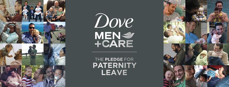 Dove Pledge for Paternity Leave campaign