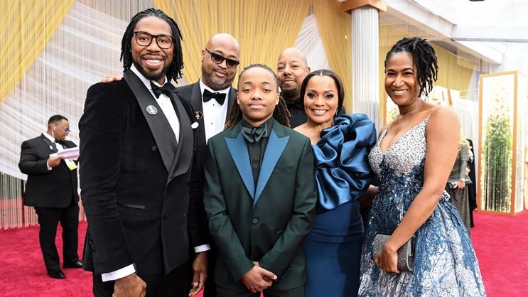 Hair Love team on the red carpet