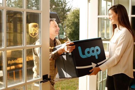 man delivering package