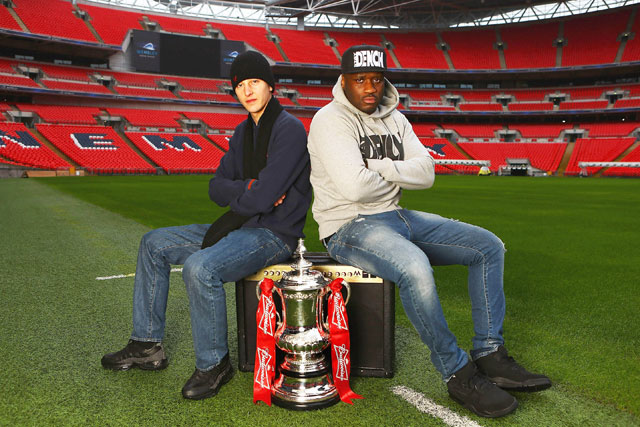 Contenders: rappers Devlin and Lethal Bizzle will compete to find FA Cup anthem