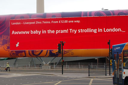 Ocean Outdoor runs 'talking wall' Virgin Trains campaign