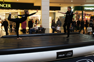 Slacklining is the art of balancing on a strip of webbing