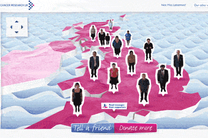 CRUK: Papervision3D and rich media video help bring real donors and survivors to life
