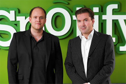 Spotify: Daniel Ek, chief executive, and co-founder Martin Lorentzon