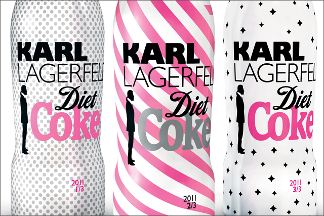 Karl Lagerfeld unveils limited edition Diet Coke bottles