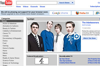 YouTube launches Shows site to generate ad revenue from VoD