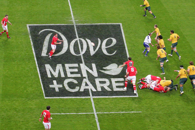 Dove Men+Care: sponsored the Welsh Rugby Union's 2011 summer series of tests