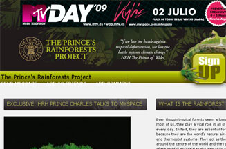 Prince Charles debuts in MySpace webcast to champion rainforests