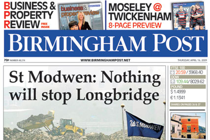 Birmingham Post: could change to bi-weekly or weekly title