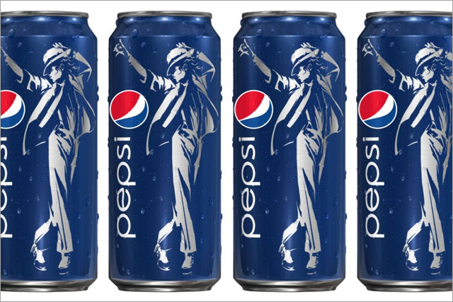 Pepsi: unveils Michael Jackson packaging