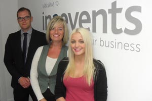 Oliver Hopkins, Claire Moore and Lauren Jenkins