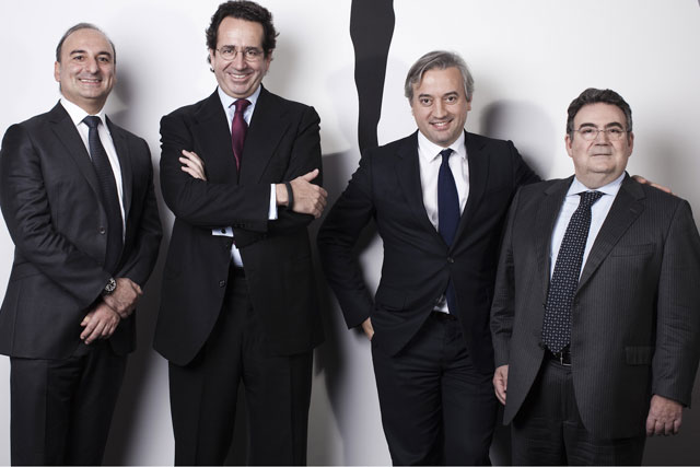 Havas Media management team: (from left) Jordi Ustrell, Dominique Delport, Alfonso Rodes and Michel Sibony