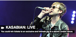 bsolute Radio to stage secret Kasabian gig