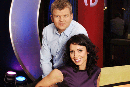 Adrian Chiles: with One Show co-host Christine Bleakley