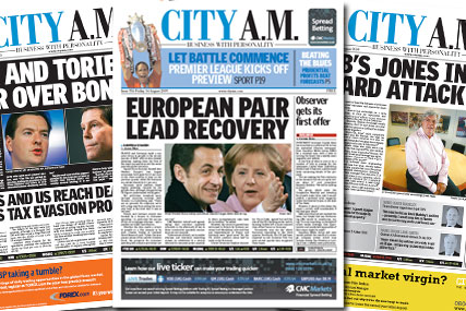 City AM boosted circulation