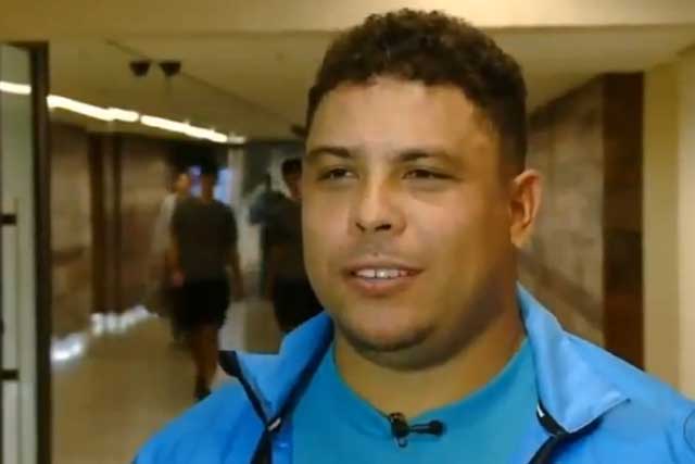 Ronaldo: appears on Brazilian show Medida Certa before losing two and a half stone