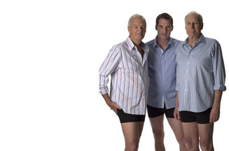 Dan, Jon and Peter Snow
