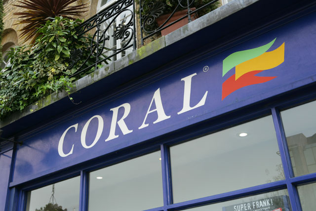 Coral: the bookmaker is part of the Gala Coral Group