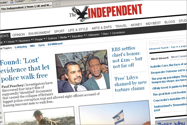 The Independent: 2011 redesign boosts online figures