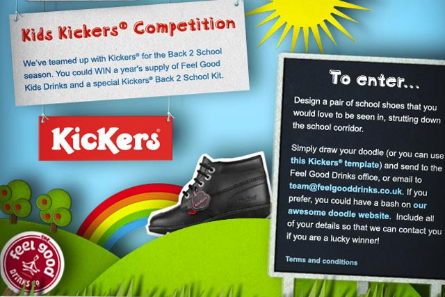 Feel Good Drinks and Kickers partner for back to school promotion