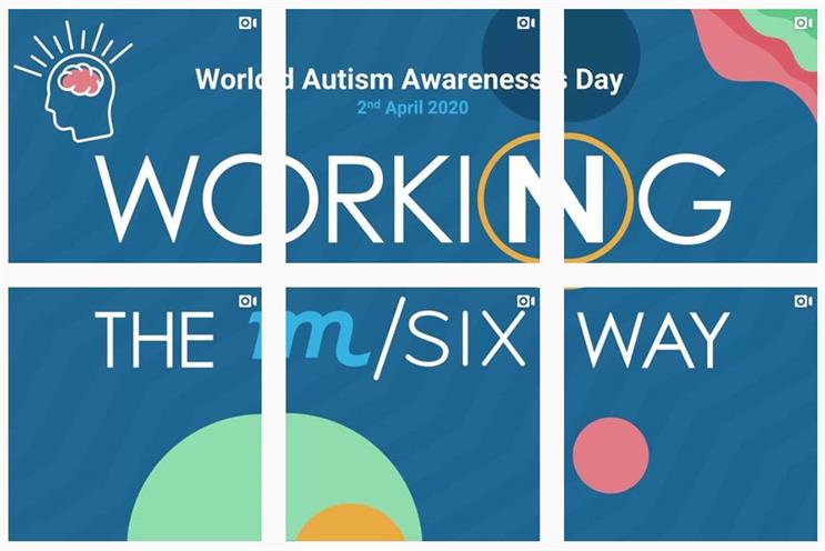 M/SIX: Instagram featured mosaic of videos to mark World Autism Awareness Day
