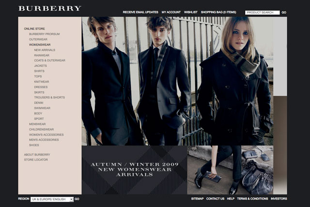 Burberry london online clearance shop