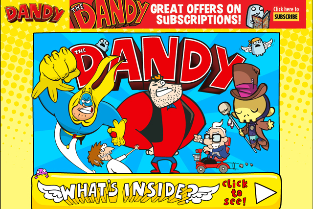 The Dandy website: circulation of print edition has fallen below 8000