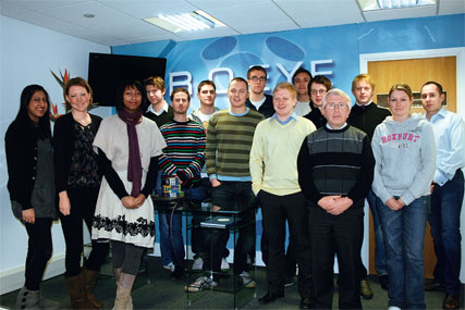 l to r: Pooja Kashyap, Amy swatkins, Michelle Anthony, James Skelland, Richard Wright, Chris Worthy, Colin Telford, Matt Holden, James Winfield, Sean fairbrother, Daniel Austin, Steve Battersby, Robert Edis, Jenny Scowcroft annd Mark Kuhillow. Not pi