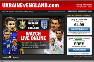 England vs Ukraine football World Cup qualifier heralds future of sports on web