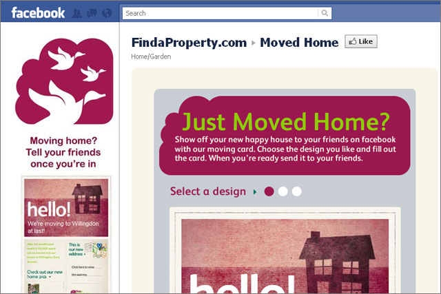 FindaProperty: launches Facebook app