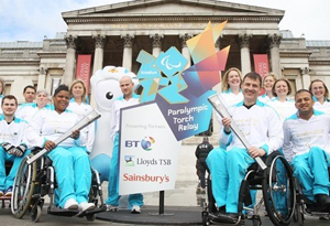 Paralympic torches will be lit high on the hills