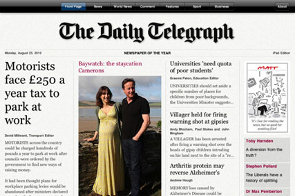 Telegraph: Audi-sponsored iPad app goes live