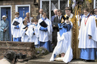 For 300 years a chorister has been ‘upended’ in the Willkes’ Walk ceremony in Leighton Buzzard