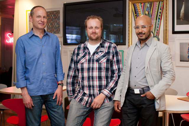 AMV digital hires: (l-r) Andrew Pinkess, Gregory Roekens and Saher Sidhom